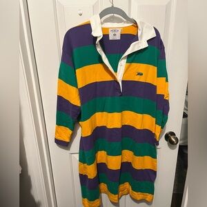 Mardi Gras Rugby Shirt Dress